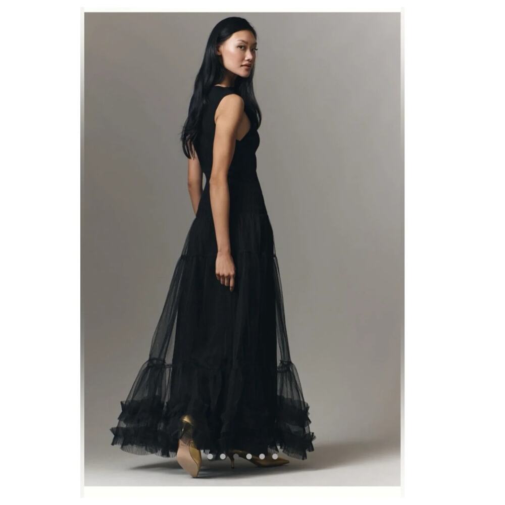 NEW En Saison Darcy Sleeveless Tulle Midi Dress Size Large - Picture 2 of 14